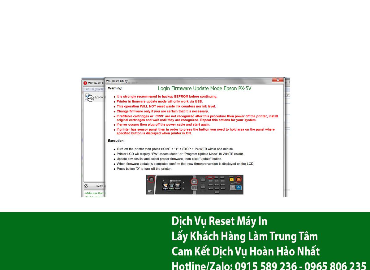 Key Firmware May In Epson PX-5V Step 3